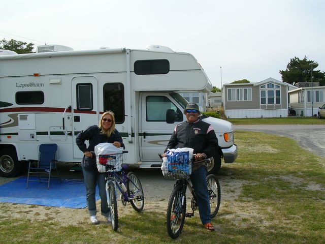 shopping by bicycle