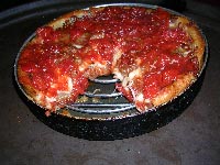 deep dish pizza