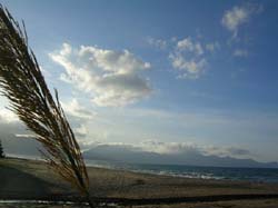 am Strand von Calatubo