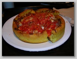 deep dish pizza